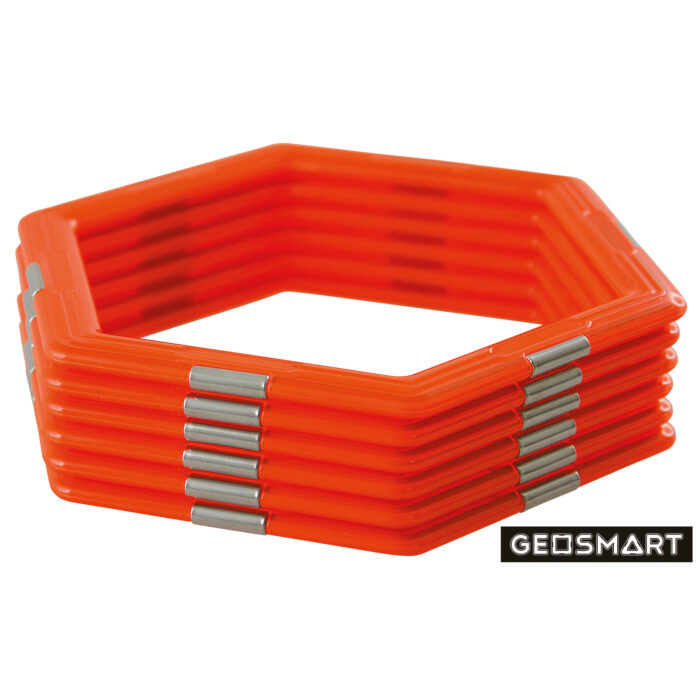 Geosmart Sechsecke Set: magnetisches Konstruktionsspiel kompatibel mit Magformers