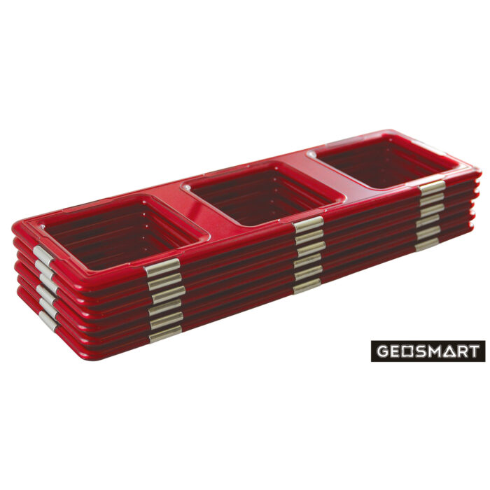 Geosmart Mega-Rechteck Set: magnetisches Konstruktionsspiel kompatibel mit Magformers