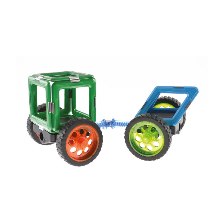 Geosmart Baubeispiel Traktor: magnetisches Konstruktionsspiel kompatibel mit Magformers