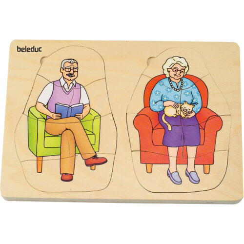 Puzzle aus Holz für Kinder in Kindergarten- und Schulalter