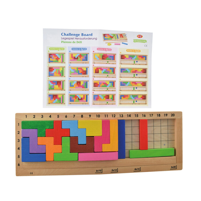 Tetris Board aus Holz für Kinder