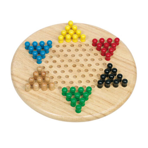 Halma Tischspiel aus Holz für Kinder in Kindergarten- und Schulalter