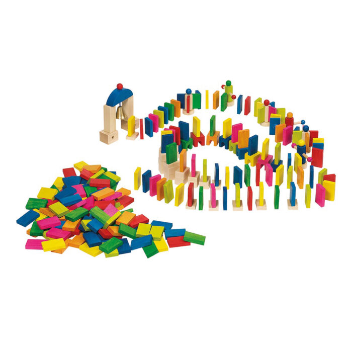 Domino Rallye spannendes Dominospiel