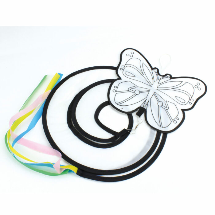 Windspiel Schmetterling zum Bemalen