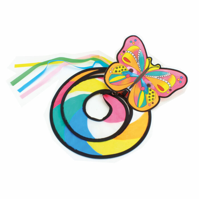 Windspiel Schmetterling zum Bemalen