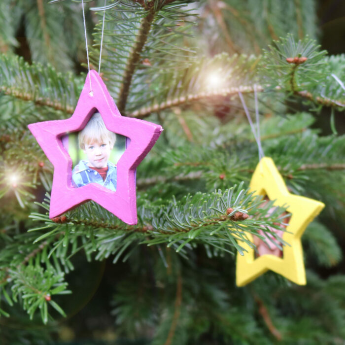 Anhänger aus Modelliermasse für Weihnachten