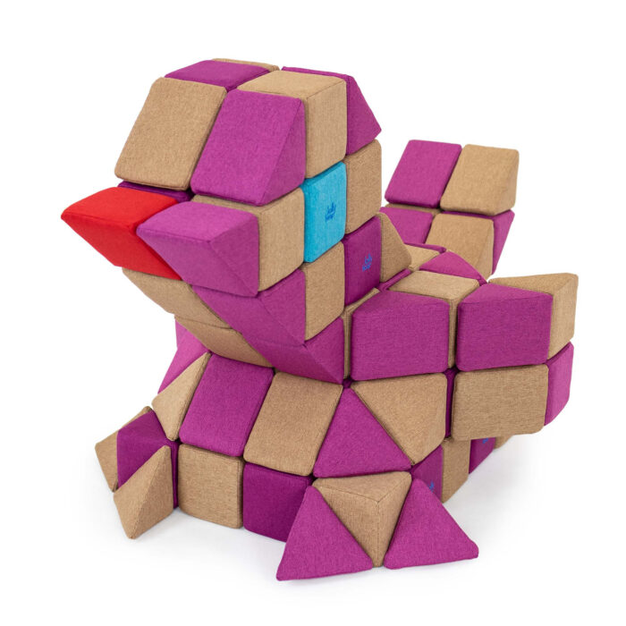 Vogel aus Jolly Heap Magnetbausteinen