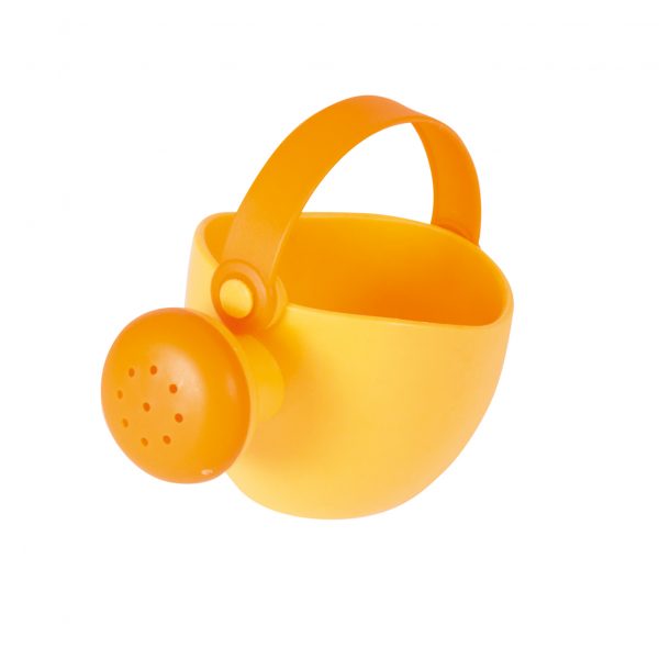 Foto: kleine orange Spielzeug-Gießkanne für Kinder