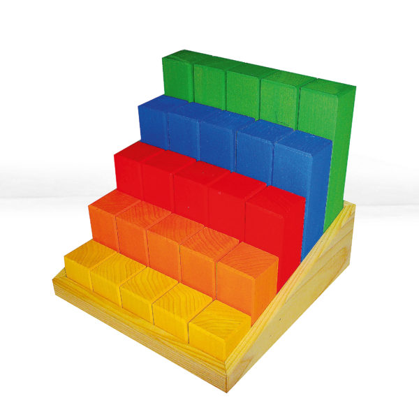 Junior-Treppe bunte Bausteine in Treppenform für Krippenkinder von Bauspiel