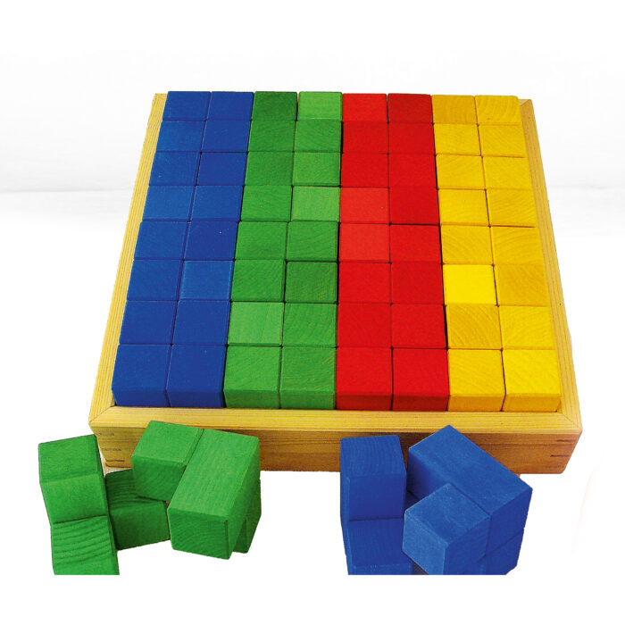 Junior-Winkelwürfel bunte Holzbausteine für Kinder von Bauspiel