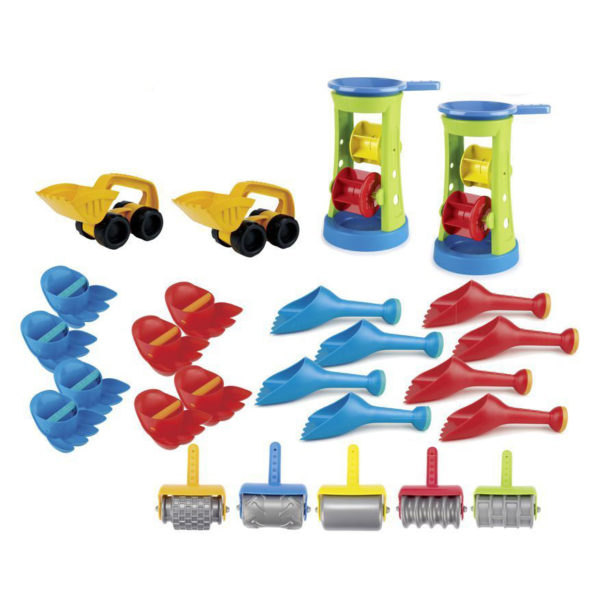 25-teiliges Sandspielzeug-Set bunt für Kindergarten und Krippe