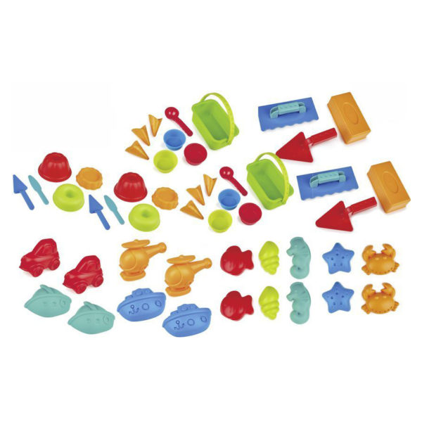50-teiliges Sandspielzeug-Set bunt für Kindergarten und Krippe