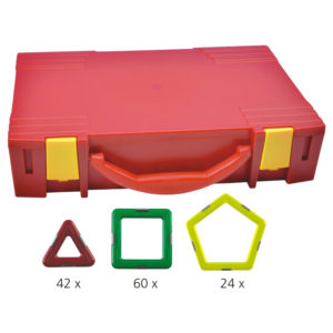 Geosmart 126-teiliges Kindergarten Set: magnetisches Konstruktionsspiel kompatibel mit Magformers