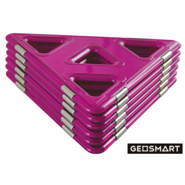 Geosmart Mega-Dreieck Set: magnetisches Konstruktionsspiel kompatibel mit Magformers