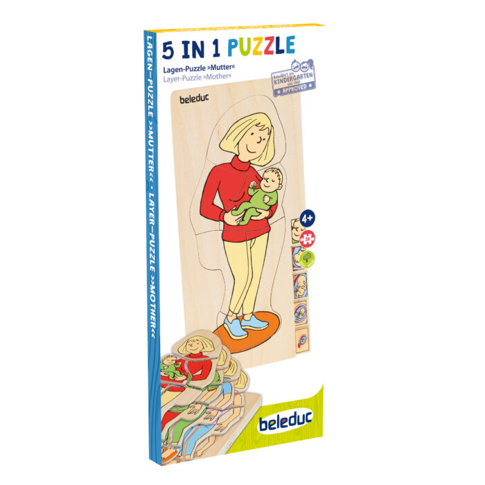 Puzzle aus Holz für Kinder in Kindergarten- und Schulalter