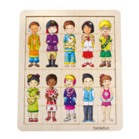 Puzzle aus Holz für Kinder in Kindergarten- und Schulalter