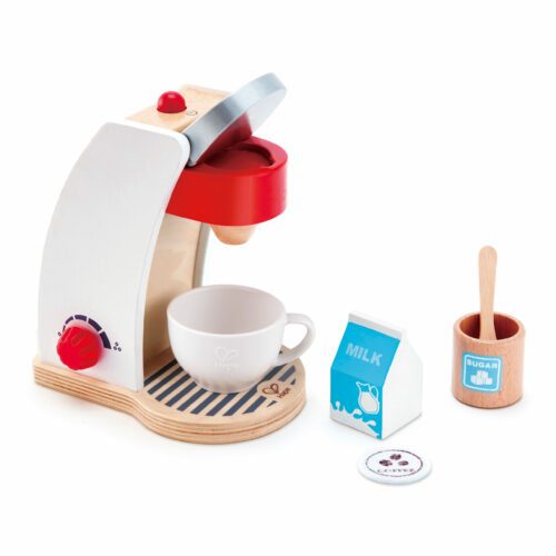 Kaffeemaschine aus von Hape Holz für Kinder in Kindergarten- und Schulalter