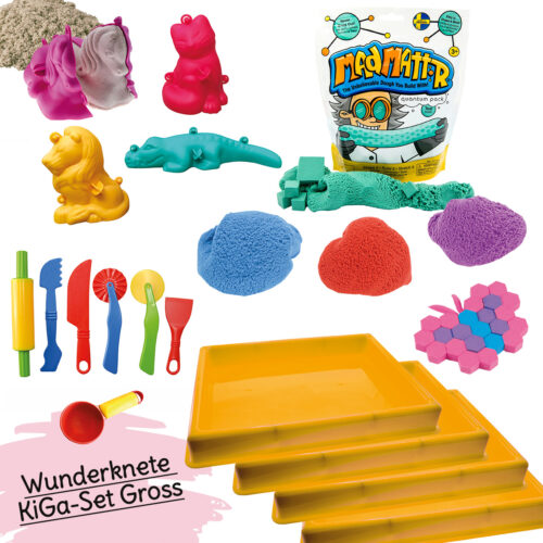 Set aus Wunderknete in 5 Farben und Zubehör für mindestens vier Kinder