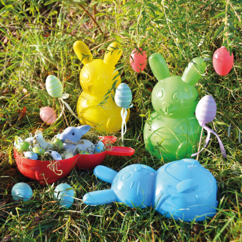 Hasenform und Osternest in einem