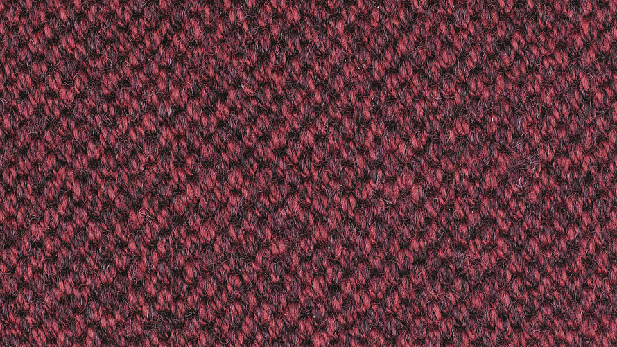 Mellon Teppich Farbmuster rubin