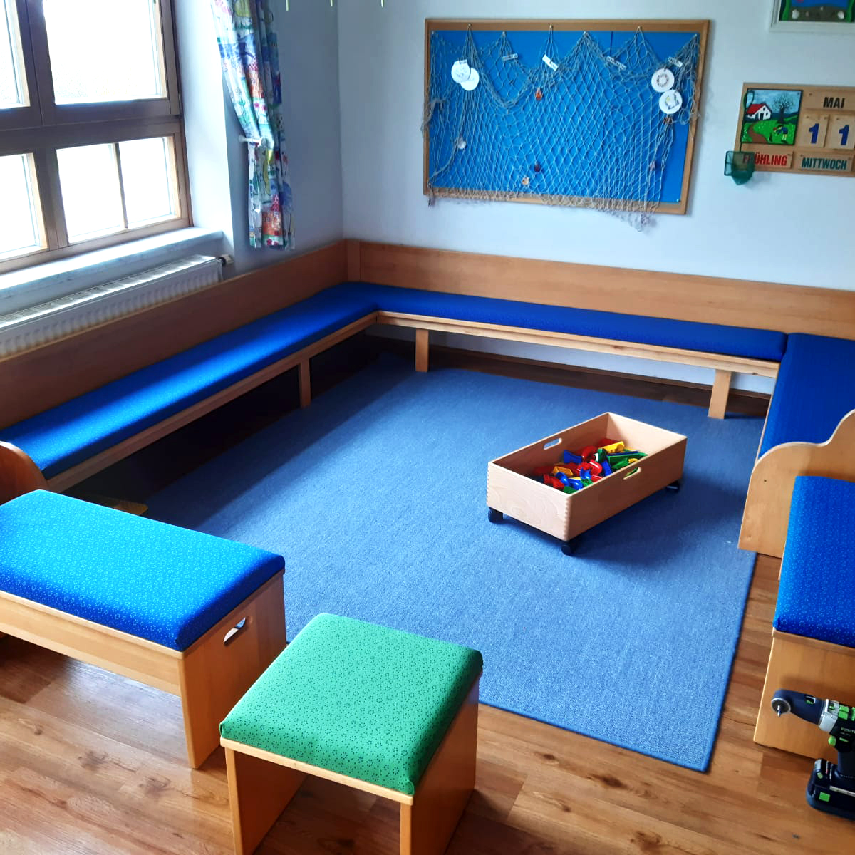 Teppich nach Maß in einem Kindergarten