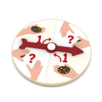 Drehscheibe zum Tischspiel Cookie Doo