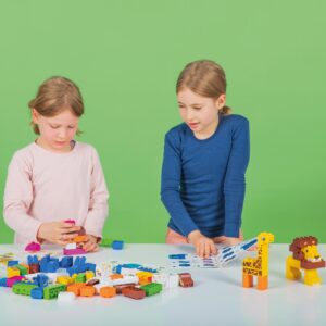 Kinder bauen mit Biobuddi Nutz- & Wildtiere Duplo® kompatibel