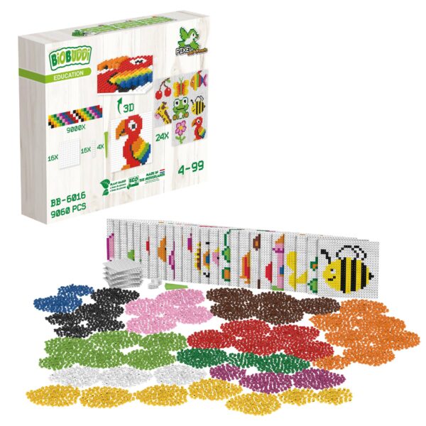 Biobuddi Pixel Set XXL für Kinder in Kindergarten- und Schulalter