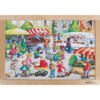 Rahmenpuzzle Markt