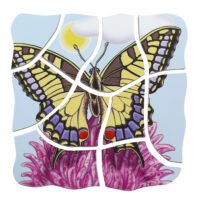 Lagenpuzzle Schmetterling Holzpuzzle für Kinder