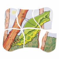 Lagenpuzzle Schmetterling Holzpuzzle für Kinder
