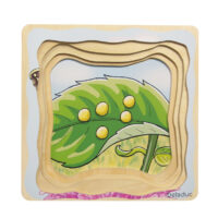 Lagenpuzzle Schmetterling Holzpuzzle für Kinder