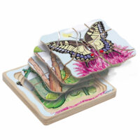 Lagenpuzzle Schmetterling Holzpuzzle für Kinder