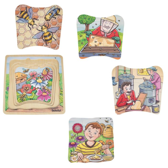 Lagenpuzzle 4er Set TIERE