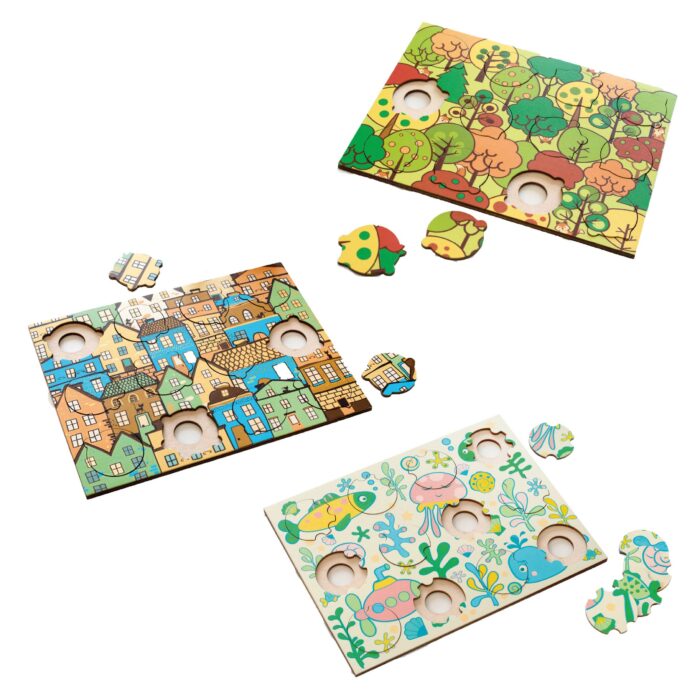 Formen Puzzles aus Holz