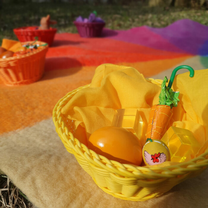 Kategorie Ostern Flechtkorb rund als OSternest