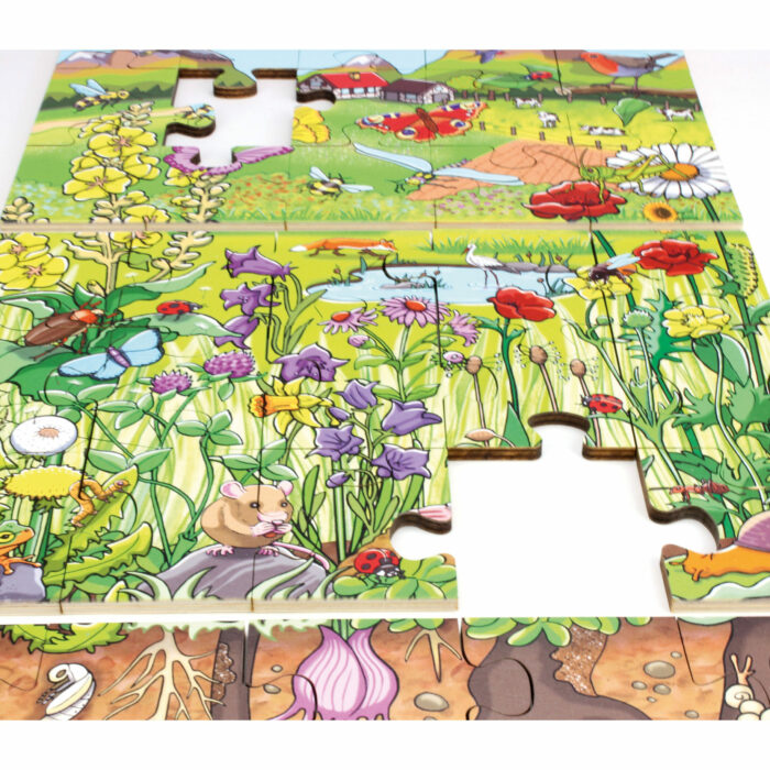 Bodenpuzzle Blumenwiese