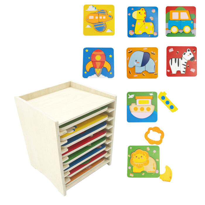 Bamibini Puzzle mit Regal