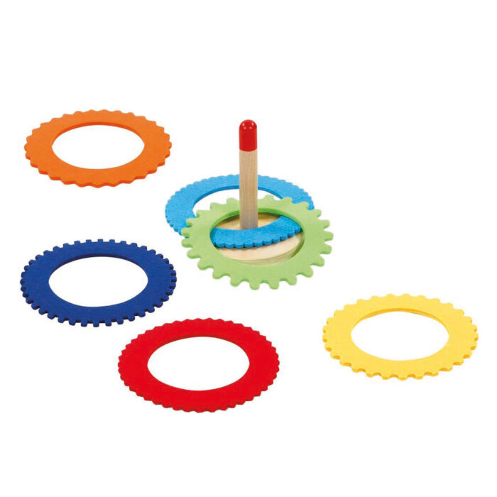 Ringwurfspiel mit 6 Filzringen