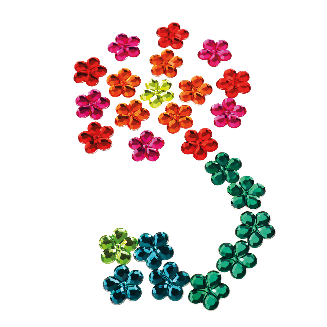 Funkelsteine Farbenkreis BLUMEN