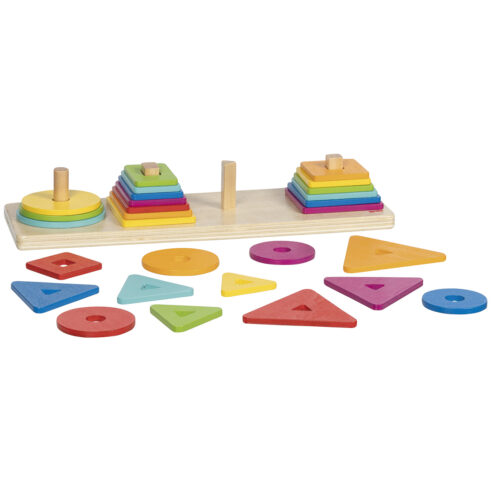 Sortierspiel Farbpyramiden